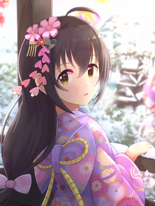 シンデレラガールズと熊本コラボめでたいので前にskebのリク絵で描いたとこしえ美穂ちゃん貼っておきます。#小日向美穂 