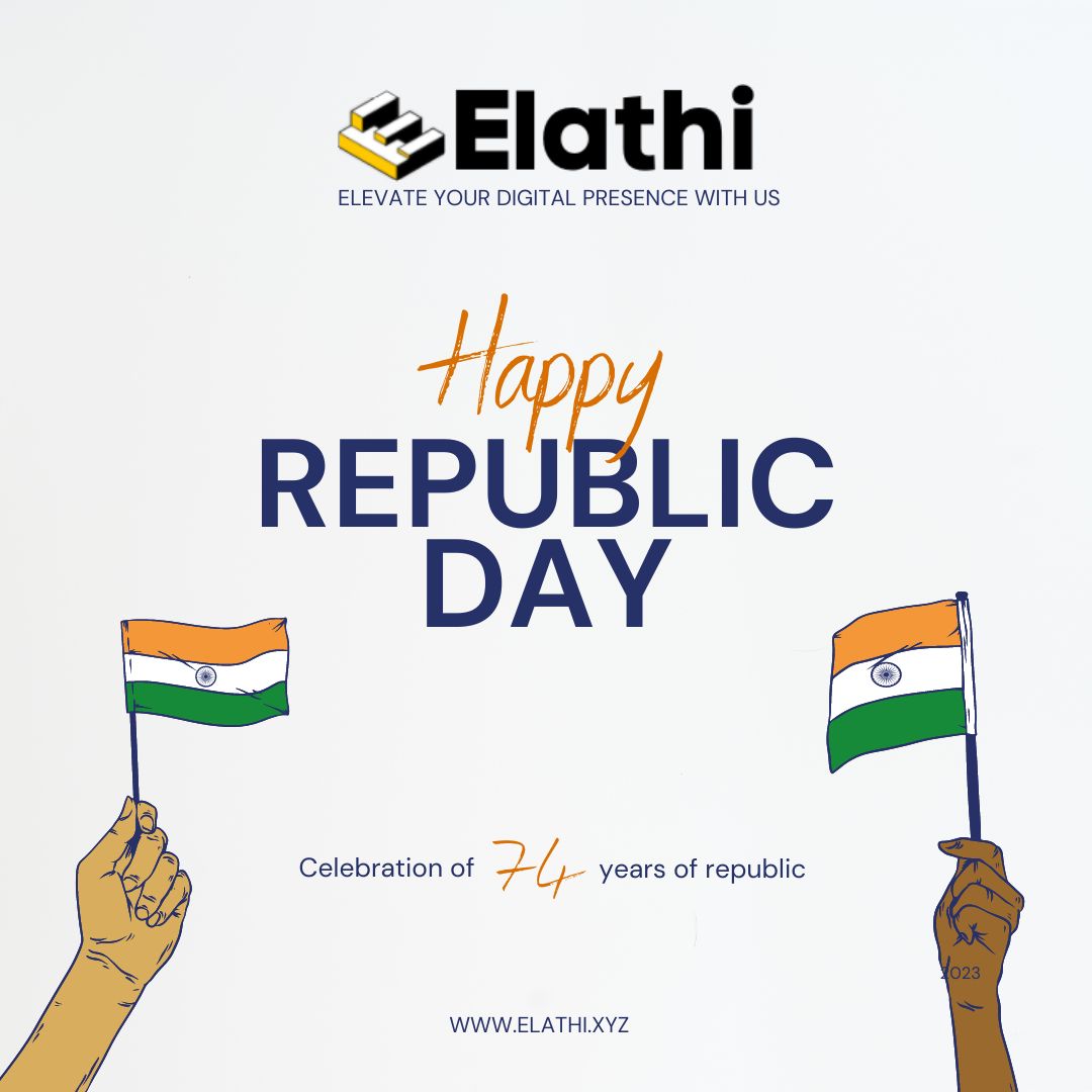 Happy Republic Day from Elathi Digital! Today is the day to honor our nation and celebrate the spirit of unity. #UnityInDiversity #IndiaIndependenceDay #republicday #india #elathi #elathidigital #kallakurichi elathi.xyz