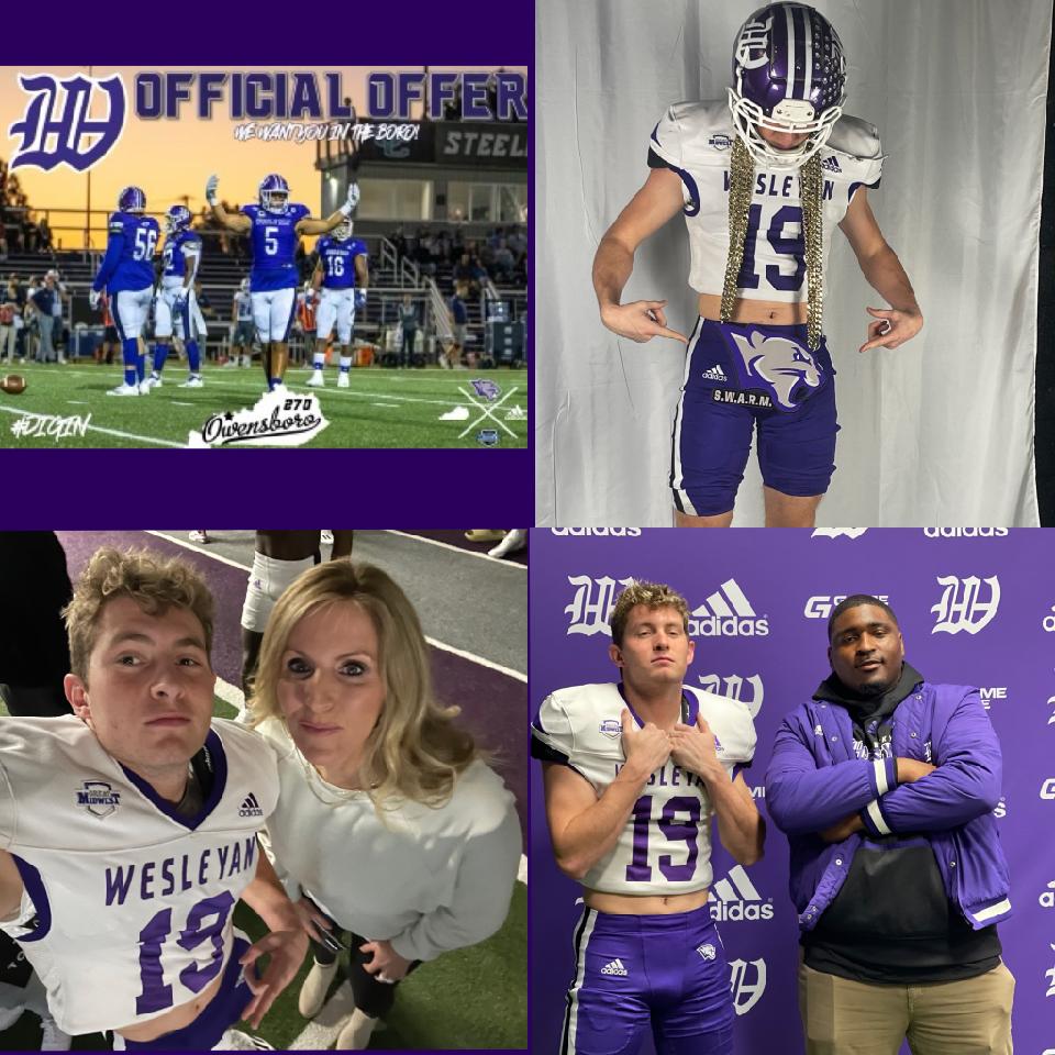 I received an official offer from <a href="/kwc_football/">Kentucky Wesleyan Football</a>. Thank you to my family and coaches who helped make this happen! <a href="/LF_Athletics/">LFMS ATHLETICS</a> <a href="/BBSfootball/">BBS Football</a> @_QBvision <a href="/CoachBryson_/">Matt Bryson</a> <a href="/CoachTPope6/">Tyler Pope</a> <a href="/BradleyBearsFB/">Bradley Football</a> <a href="/CoachYoung41/">Coach Tyrone Young Jr. II ™</a> <a href="/CoachRJWilson55/">Coach RJ Wilson</a>