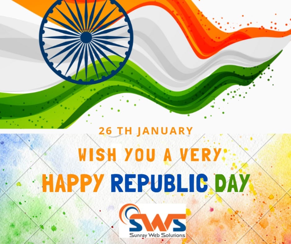 SunrayWebSoln's tweet photo. Sunray Web Solutions wishing you a very happy republic Day 2023.
#digitalmarketingcompany  #webdevelopmentcompany #seocompanynoida https://t.co/St4ViKF06w