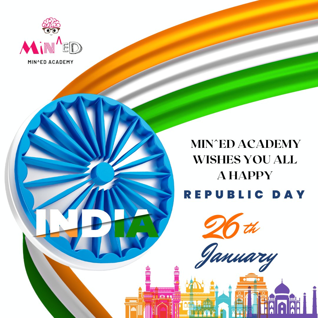 minedacademy's tweet photo. Happy Republic Day.
#26january #26January2023 #RepublicDay #indianrepublicday #IndianRepublicDay23 #IndianAirForce #IndianFlag #tricolour #Tiranga #ConstitutionOfIndia #minedacademy https://t.co/2yN7apOUp2