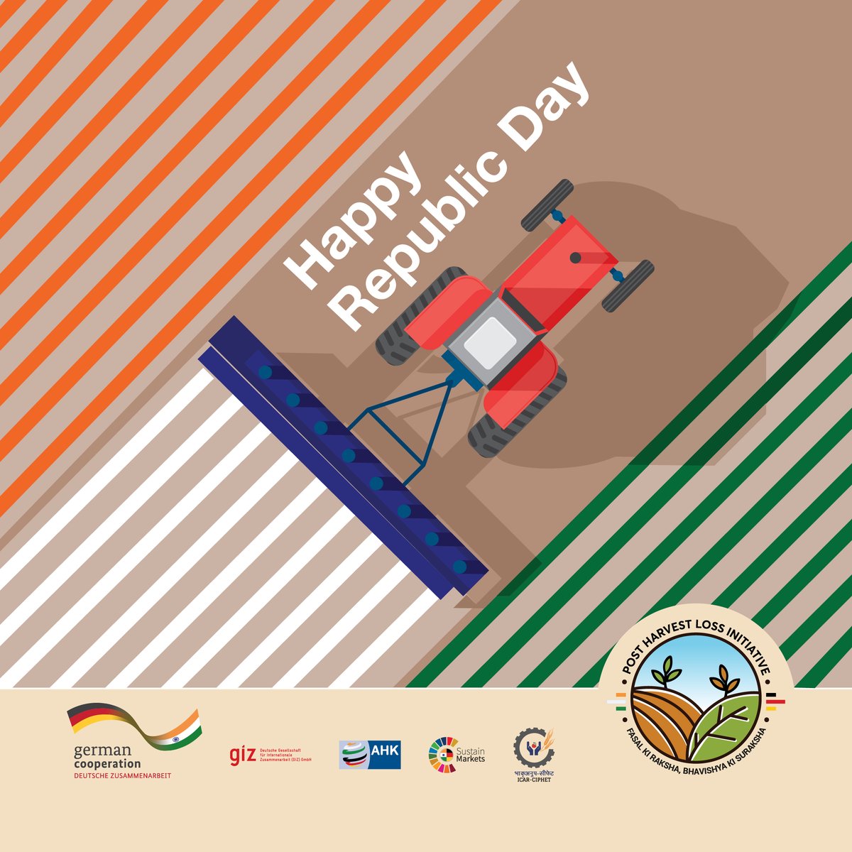 Agri India wishes a Happy Republic Day to all the citizens of India! 

#RepublicDay #HappyRepublicDay #74thRepublicDay #IGCC #PostHarvestLoss #AgriIndia