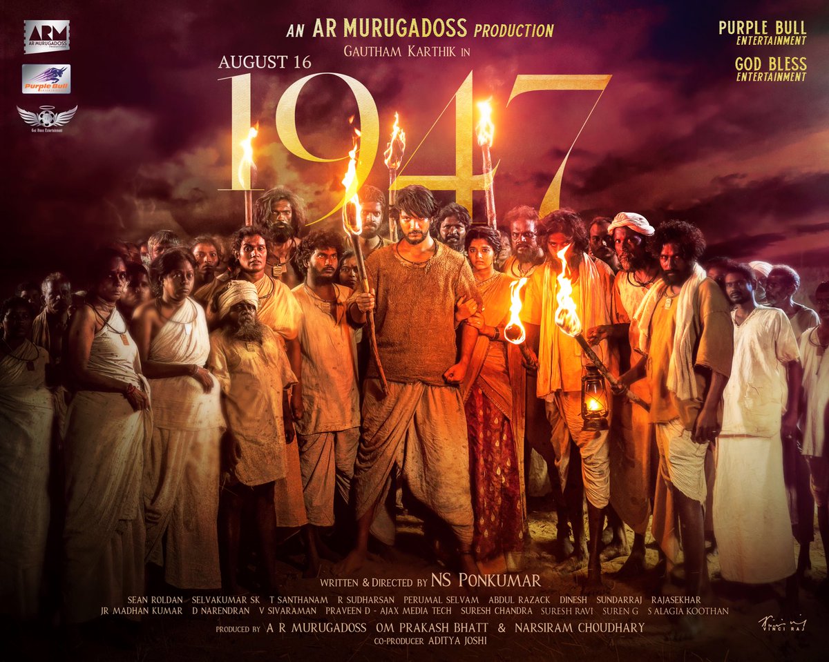 NS Ponkumar (@nsponkumar) on Twitter photo 💐🙏Wishing you all a Happy Republic Day 🇮🇳 from team #1947Movie
Releasing in Cinemas soon💥
<a href="/ARMurugadoss/">A.R.Murugadoss</a>
<a href="/iomprakashbhatt/">Om Prakash Bhatt</a> <a href="/Gautham_Karthik/">Gautham Ram Karthik</a>
<a href="/RSeanRoldan/">Sean Roldan</a>
<a href="/selvakumarskdop/">selvakumarsk</a> @vijaytvpugazhO <a href="/RevathySharma2/">Revathy S</a>
<a href="/santanam_t/">T.SANTANAM</a> <a href="/editorsudharsan/">Sudharsan Rajasekaran</a>
<a href="/Vinciraj_NC/">Vinci Raj</a> @seedstudios1 💐🙏Wishing you all a Happy Republic Day 🇮🇳 from team #1947Movie
Releasing in Cinemas soon💥
<a href="/ARMurugadoss/">A.R.Murugadoss</a>
<a href="/iomprakashbhatt/">Om Prakash Bhatt</a> <a href="/Gautham_Karthik/">Gautham Ram Karthik</a>
<a href="/RSeanRoldan/">Sean Roldan</a>
<a href="/selvakumarskdop/">selvakumarsk</a> @vijaytvpugazhO <a href="/RevathySharma2/">Revathy S</a>
<a href="/santanam_t/">T.SANTANAM</a> <a href="/editorsudharsan/">Sudharsan Rajasekaran</a>
<a href="/Vinciraj_NC/">Vinci Raj</a> @seedstudios1