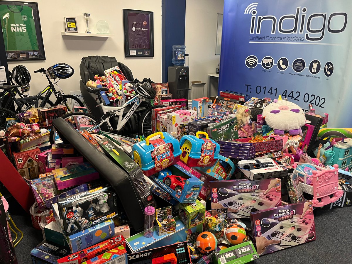 🎁 Gifts 4 Glasgow raised 3k in food parcels and over 1500 toys so big thanks to all.