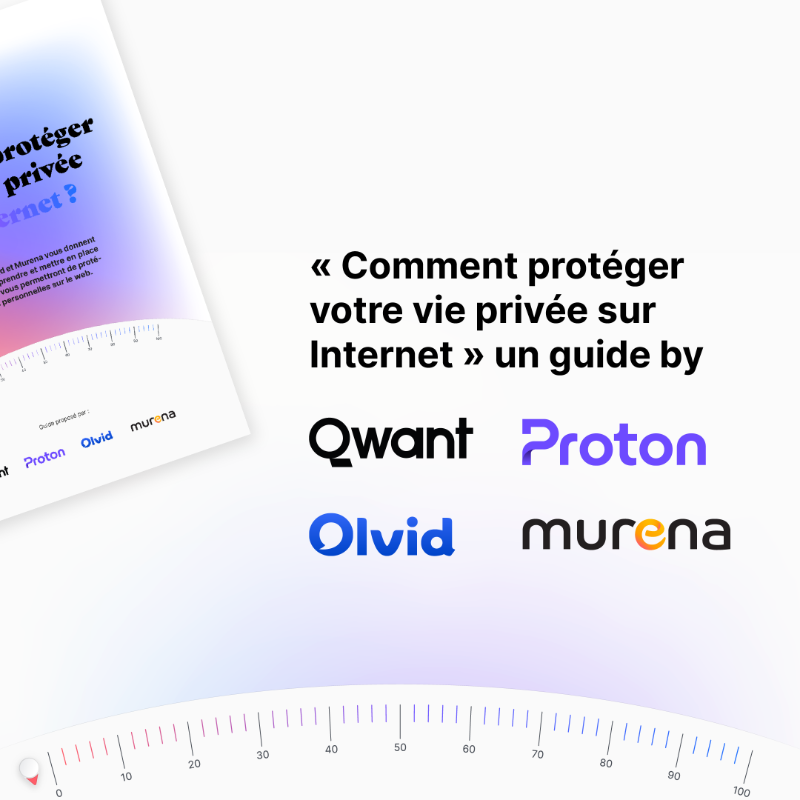 Qwant_FR's tweet photo. #DataPrivacyDay Vous vous demandez comment protéger votre #vieprivée sur #Internet ? Nous avons ce qu'il vous faut ! Avec notre #PrivacyGuide, découvrez comment limiter votre empreinte #numérique et naviguer en toute sécurité @Qwant_FR, @ProtonPrivacy, @olvid_io, @MurenaCom 💡👇