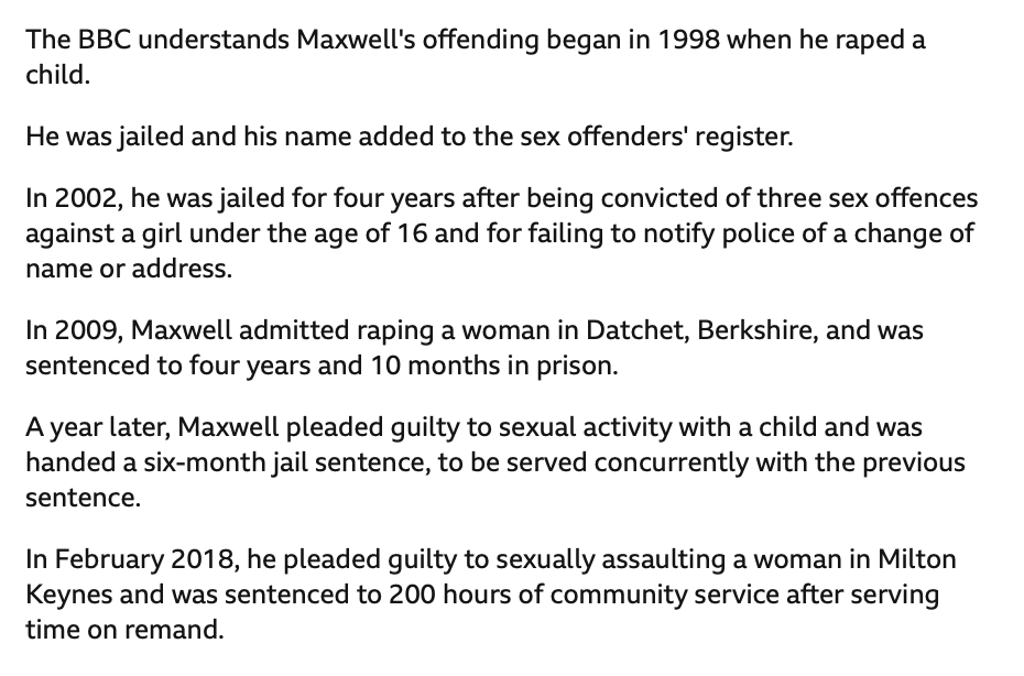 Dominic2306's tweet photo. MPs+HRA+ECHR = ?
Rape child, straight back out
Then rape woman, straight back out
More attacks on children/women, left to walk streets
Kills woman going to work

In SW1 they burble 'how do we restore trust?'

a/ stop letting monsters out
b/ ditch HRA + ECHR *now* https://t.co/dhK1GQs3TZ
