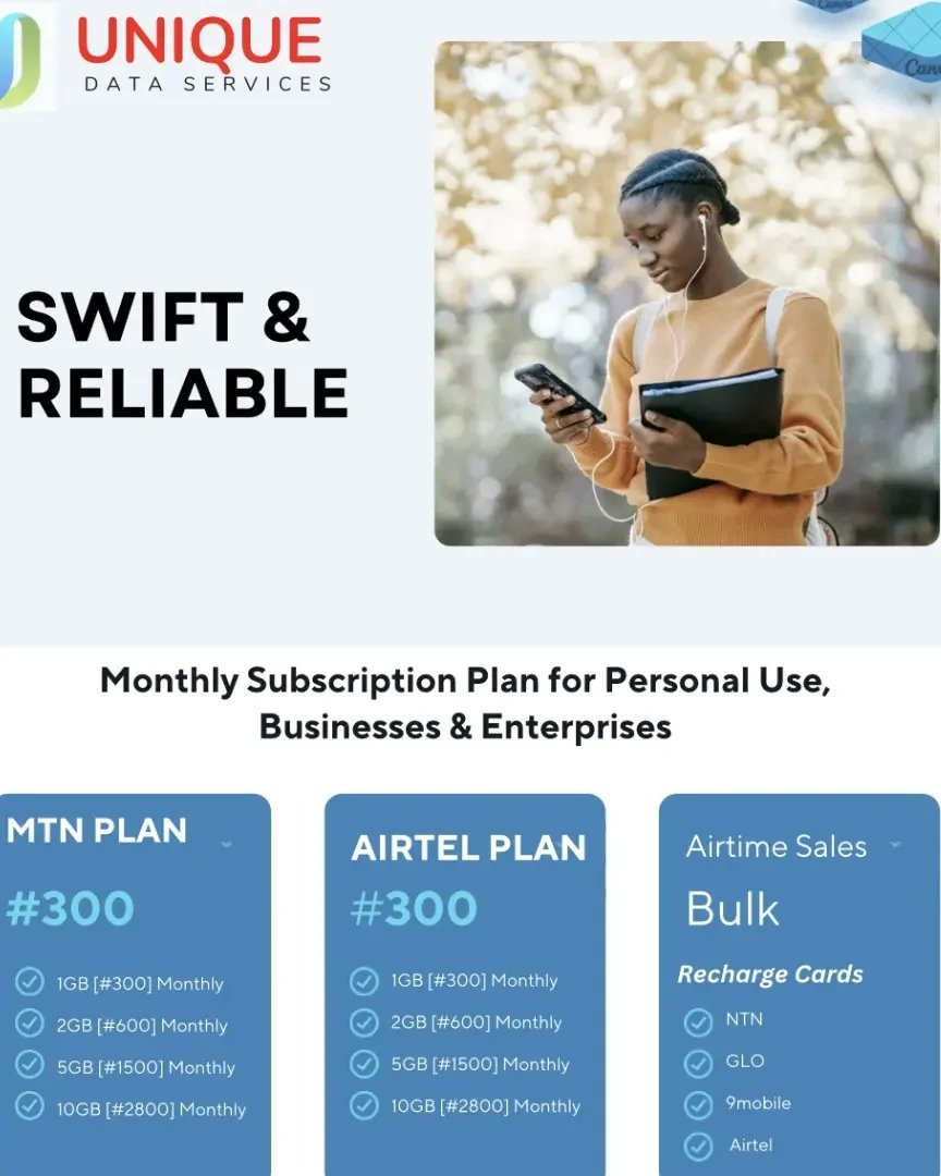 Bsf_chinchin's tweet image. Appreciation!!!
Thank you for your continuous patronage and support. I know you have vendors and other sources to get your data but you still chose Unique Data Services. May Almighty Allah bless you beyond your expectations and enrich your pockets
Jazakallahu khairan
Unique🤍