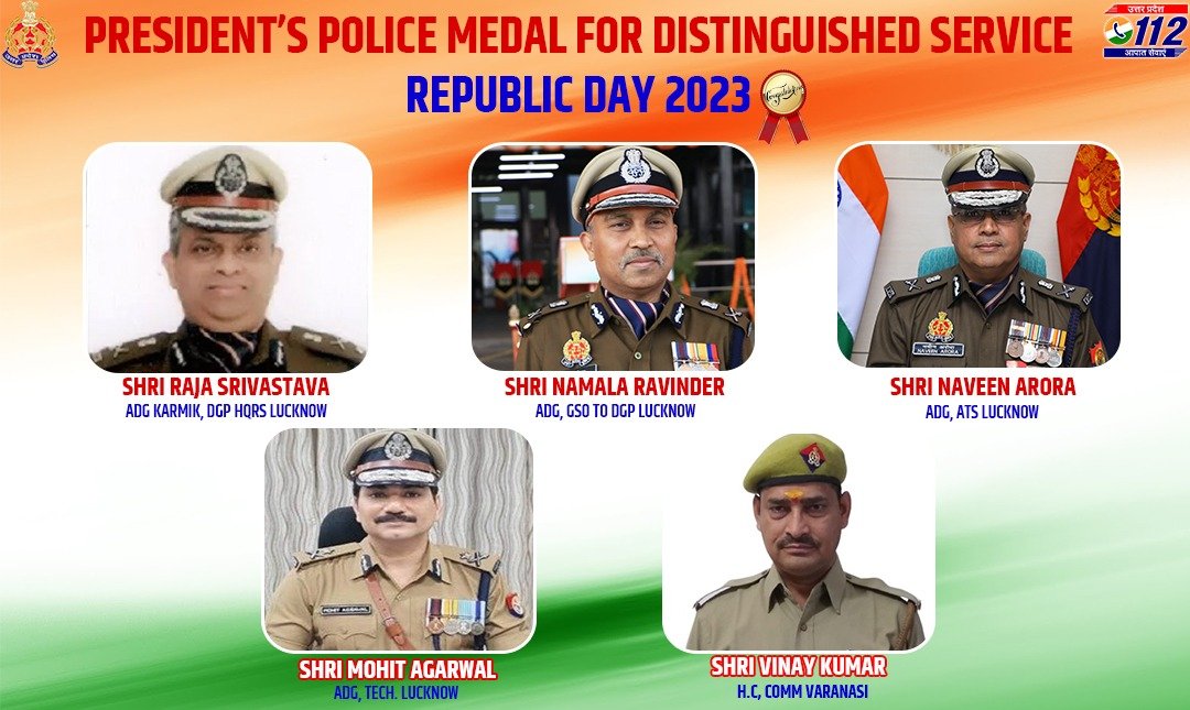Join us in congratulating the recipients of President’s Police medal for distinguished services 2023 &amp; on the occasion of #RepublicDay2023.

 #HappyRepublicDay2023
