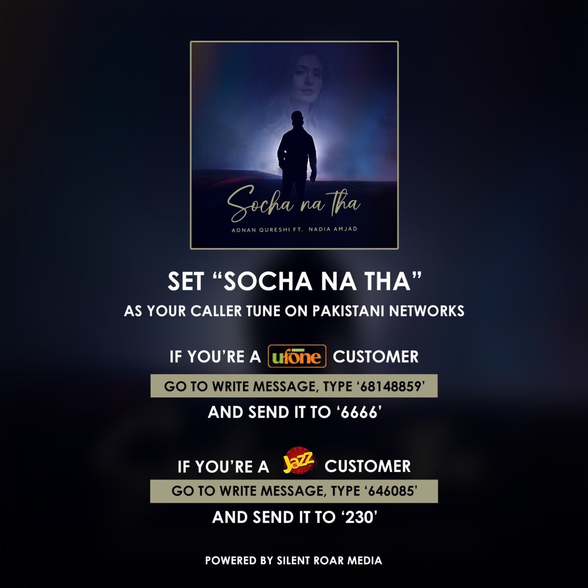 My new song 'Socha Na Tha' NOW OUT everywhere. 

Check it out on all audio streaming platforms: 

silentroarprod.com/smartlink/Soch…

Watch the Lyrical video on YouTube:

youtube.com/watch?v=bq5VbR…