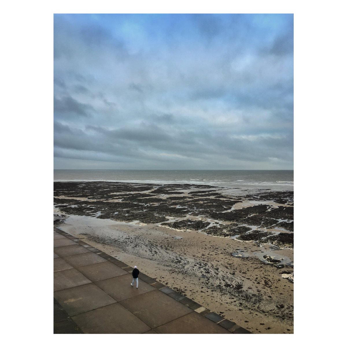 Cold, bleak and grey. Just lovely for a nice solitary walk and taking photos, #margate #beauty #badweather #coastalwalks #photography #seaside #alone #solitude #winter #thisisengland #muted #colours