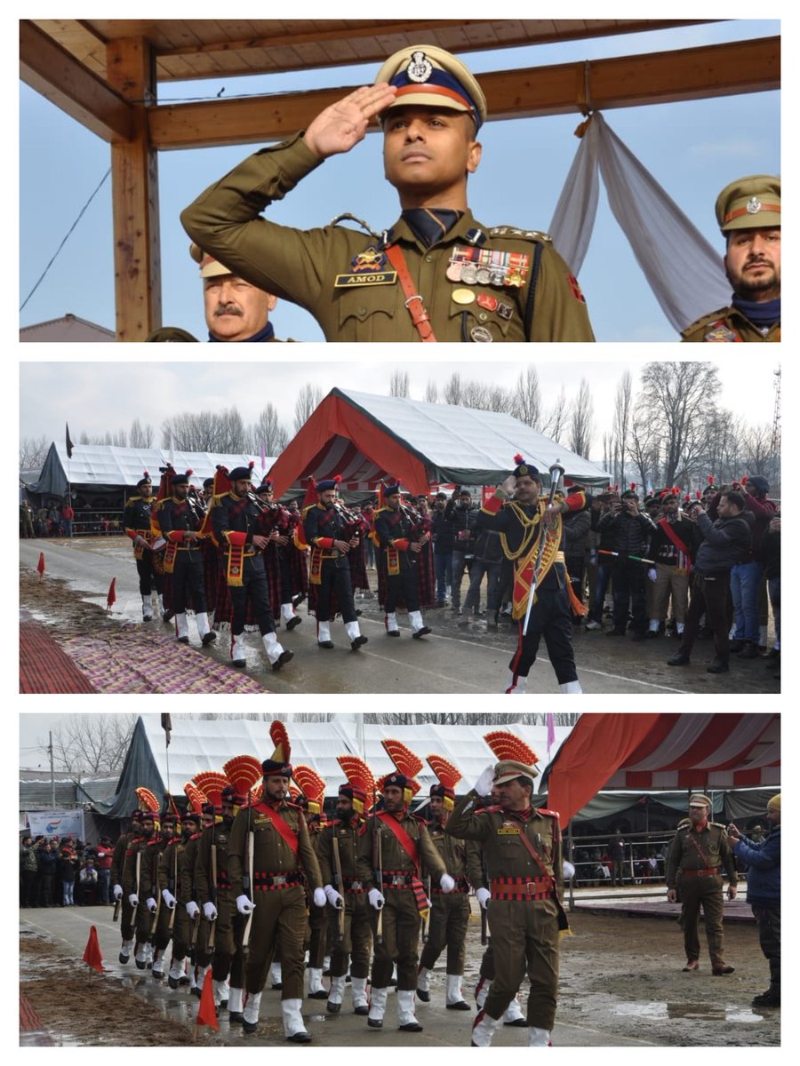BaramullaPolice's tweet image. #RepublicDay2023 celebrated with full enthusiasm and fervour in all establishments of District Police Baramulla. #Mainfunction took place at #DPLBaramulla which witnessed massive participation by all.
#JaiHind

@JmuKmrPolice
@KashmirPolice 
@DIGBaramulla 
@Amod_India