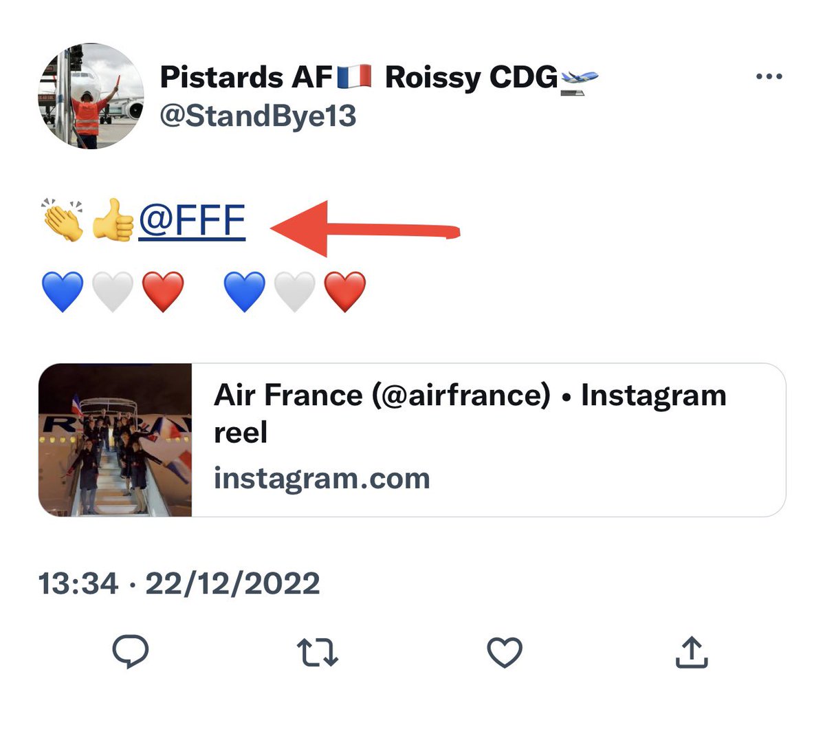 FO Air France tweet media