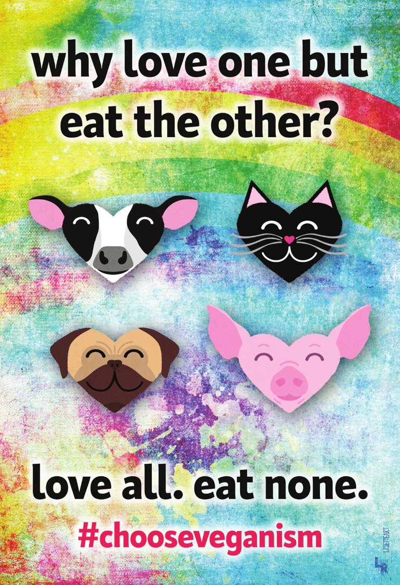 Amarskmpni's tweet photo. Why love some animals like dogs and cats and eat other animals like chickens and goats? Stand up for what is right. Go vegan! @DrFarazHarsini
#govegan
#stopanimalcruelty
#republicday https://t.co/qnqQiMFNRc