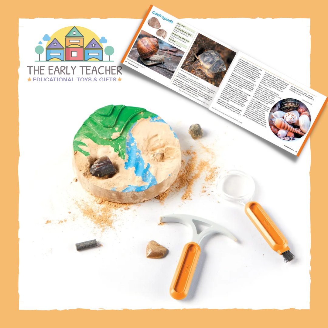 Just dug up the coolest toy ever! The Fossil Dig & Display kit! Excavate mini fossils and create your own prehistoric exhibit. theearlyteacher.com/dig-display-fo…
#FossilFun #Paleontology #STEMtoys