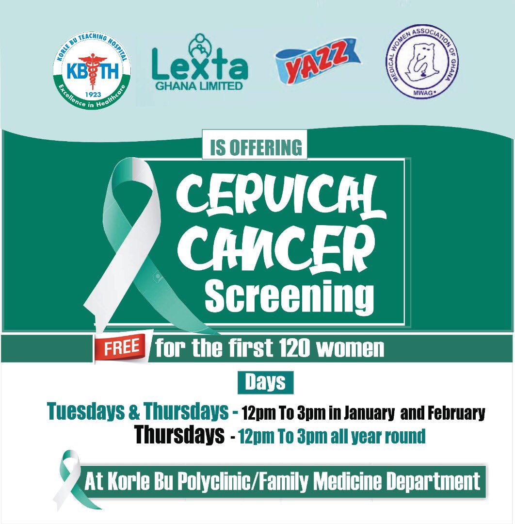 Free Cervical Cancer Screening for the first 120 women🩺
Get Screened‼️

#CervicalScreening #cervicalcancerawareness