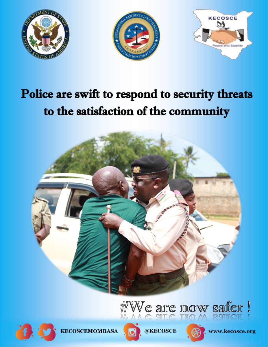 We support the taskforce to bring reforms in the <a href="/NPSOfficial_KE/">National Police Service-Kenya</a> and <a href="/Kenyaprisonssc/">🇰🇪 kenya prisons service🇰🇪🏴‍☠️</a> as it will also enhance respect for human rights in Kenya. 
<a href="/StateINL/">US Dept of State INL</a> 
<a href="/Huria_KE/">Human Rights Agenda (HURIA)</a>