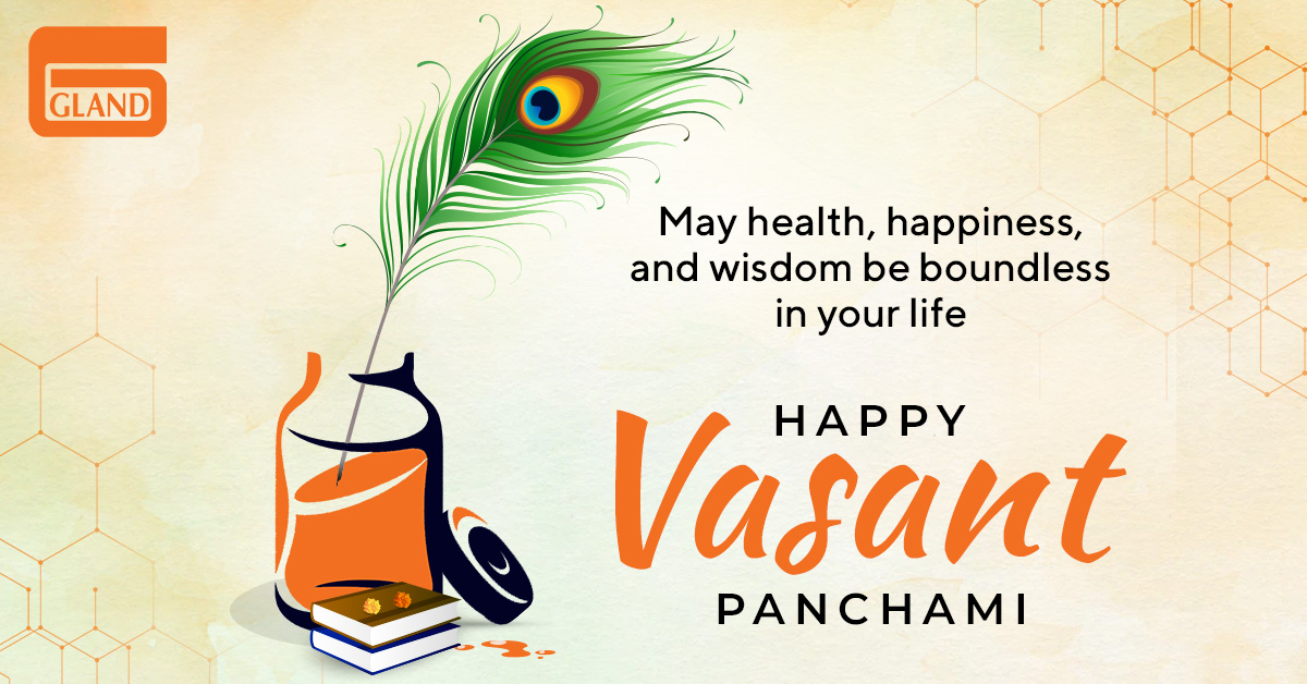 glandpharma's tweet photo. May the divine spring season bless us with knowledge, wisdom, and well-being. Gland Pharma wishes everyone a Happy Vasant Panchami.

#GlandPharma #CommitmentToHealth #Pharmaceuticals #HealthcareForAll #Injectable #HealthForAll #TopicalSpot #VasantPanchami https://t.co/EDOgj0doH3