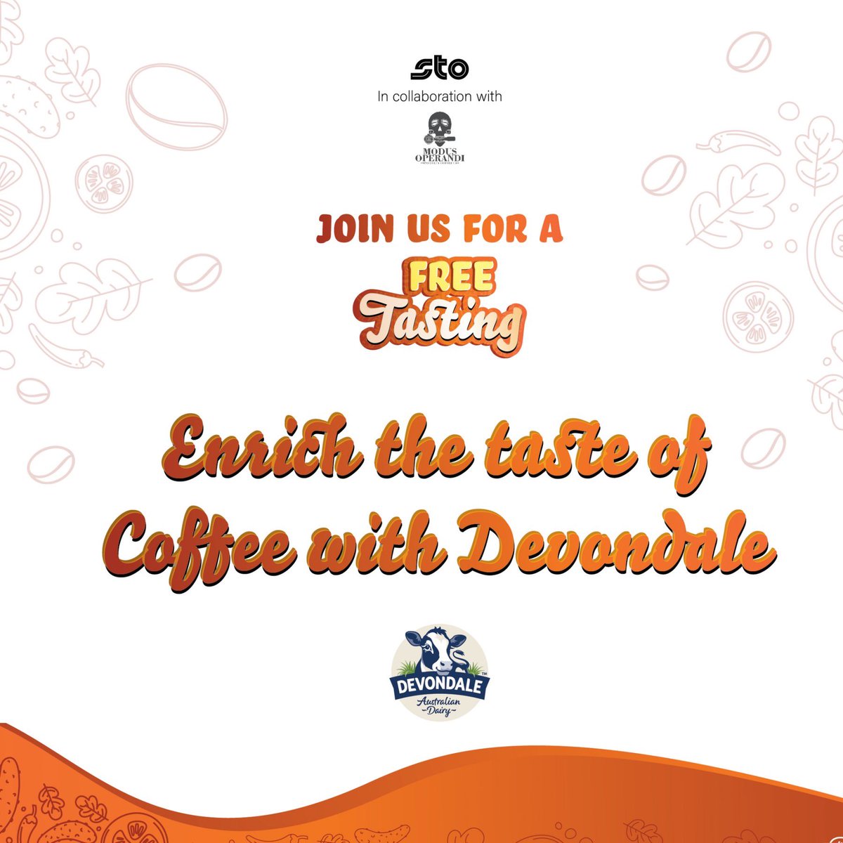 stopcmv's tweet photo. Join us Today Evening for a #FreeCoffeeTasting event & explore how #Devondale Milk can enhance the taste of various flavors of coffee ☕️🍃
📍STO People’s Choice
⏰ 16:00 - 18:00hrs. | 26th Jan 2023 https://t.co/mdFrfjiOnm