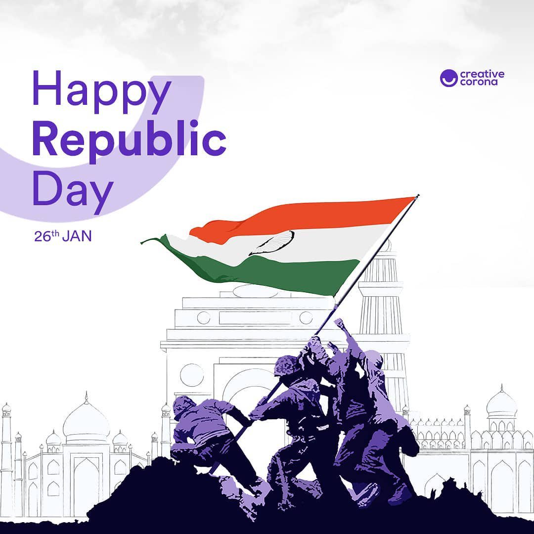 creativecorona's tweet photo. Happy Republic Day 🇮🇳
.
.
.
.
.
#creativecorona #republicday #india #26january #RepublicDayIndia #RepublicDay2023 #Republic #RepublicDaycelebration https://t.co/KvYUOZxY5W