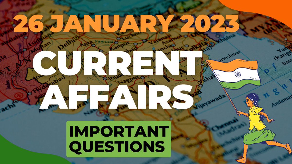 flyological's tweet photo. 26 January 2023 Current Affairs | Daily Current Affairs | Current Affairs Today
.
📺 Watch Full Video 👉 https://t.co/XK6IdaHNBb 
.
.
#Currentaffairs2023 #CurrentAffairsToday #News #currentnews #januaryCurrentaffairs #करेंटअफेयर्स #DailyCurrentAffairs2023 #worldcurrentaffairs https://t.co/qspQ12VXRw