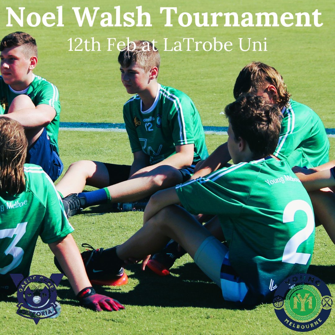 The Noel Walsh Tournament is back!

We will be back at LaTrobe Uni on the 12th of Feb, with a record number of teams playing in this event!

We are all very excited, and there will be more information about the day as we get closer!

Young Melbourne GAA
#KidsGAA #kidssport