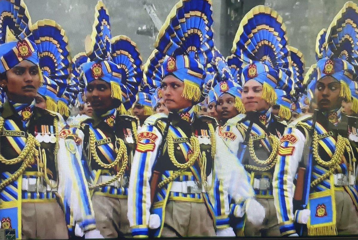 Smita_Sharma's tweet image. The all women @crpfindia marching contingent. 🇮🇳 #RDay #RepublicDay2023