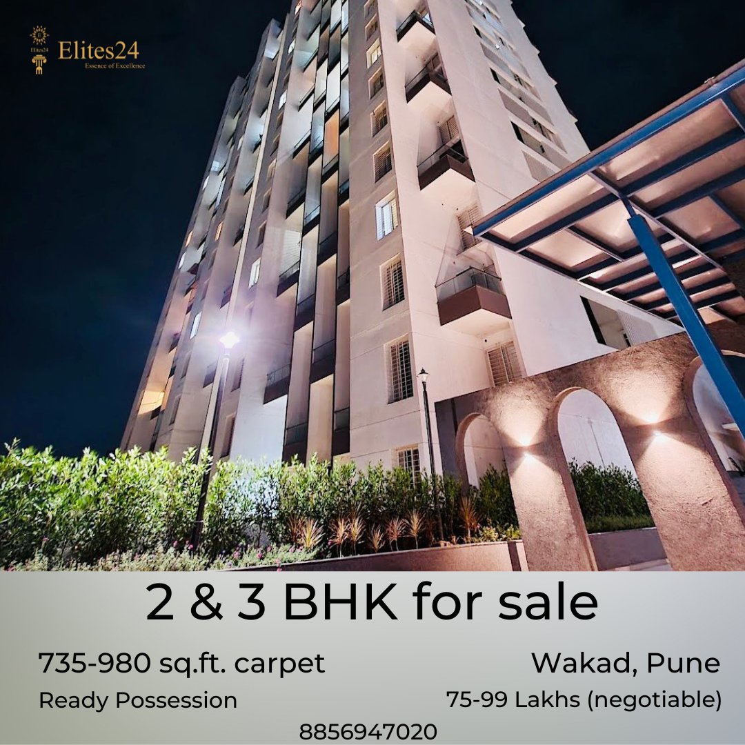 2 &amp; 3 BHK for sale in Yashwin Encore, Wakad.
For more details, call us now.

#Wakad #2bhkflats #wakadpune #wakadproperties #3bhkflats