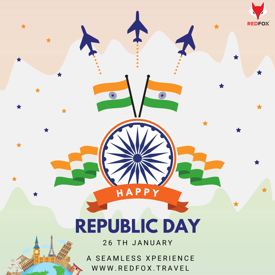 EventsRedfox's tweet photo. RedFox wishes
Happy Republic Day 2023

Let’s pay respect and homage to the sacrifices made by freedom fighters and soldiers who made us realize the dream of a unified India.

A Seamless Xperience
https://t.co/kzNIdZwXuC

 #india #freedom #republicday2023 https://t.co/u4N97oNVh5