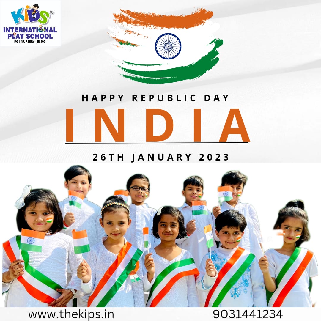 kids_classes's tweet photo. Happy 74th Republic Day 🇮🇳

#HappyRepublicDay2023 #IndianConstitution #74threpublicday  #www.thekips.in #9031441234 #KidsInternationalPlaySchool #KIPS  #KidsInternationalPlaySchoolonlineclasses #internationalcurriculum #Jamshedpur https://t.co/vrr1stkBiH