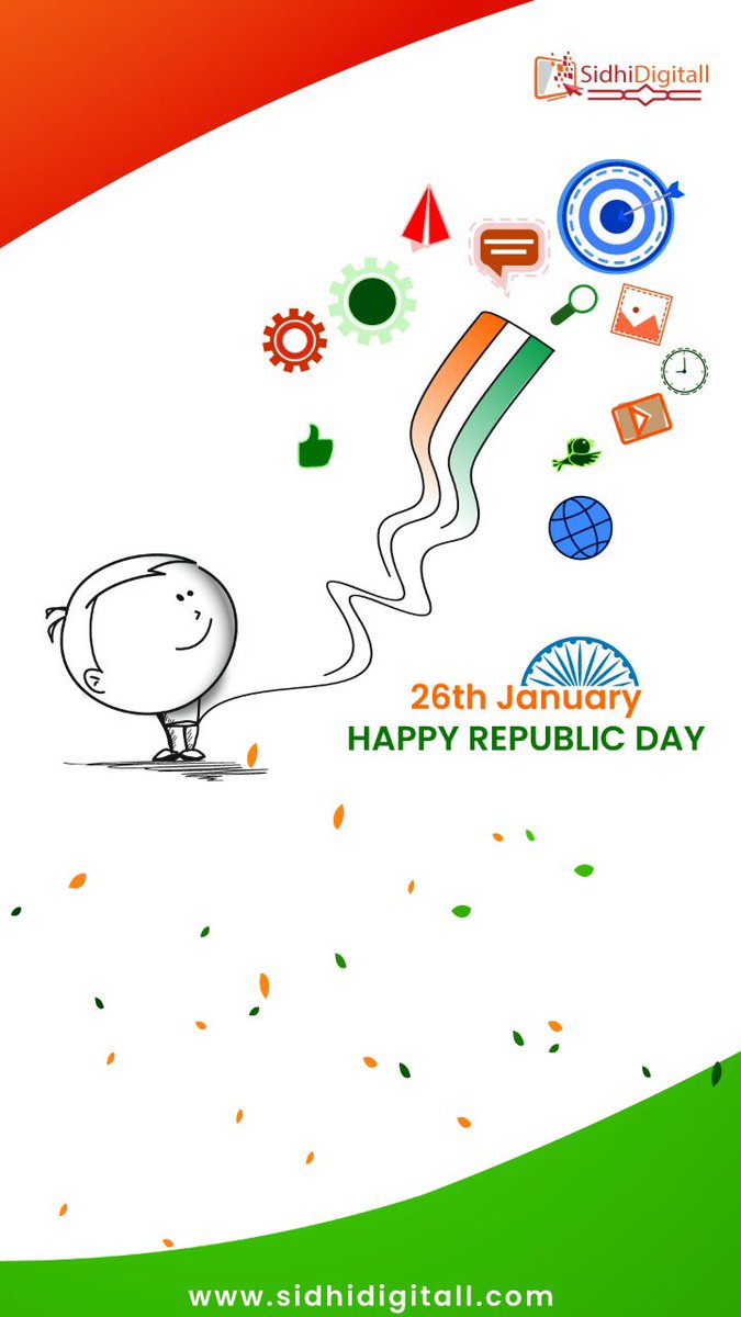 SidhiDigitall's tweet photo. #26January2023 
Wish you all a very happy #RepublicDay Jai Hind! https://t.co/qt7SNlq4Rs