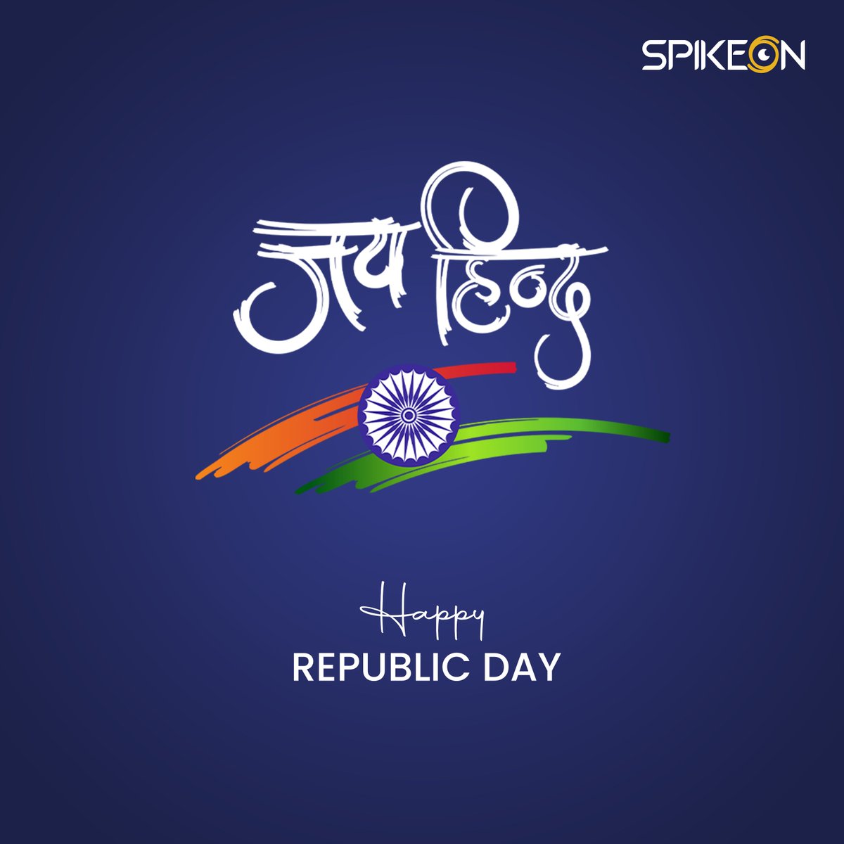 SpikeOnDigital's tweet photo. We honour the spirit of democracy and our great nation today and every day. Team @SpikeOnDigital wish everyone a very happy #RepublicDay! May the tricolour always fly high!
.
.
.
.
#HappyRepublicDay #SpikeOn #SpikeOnDigital #SpikeOnServices #TeamSpikeOn #TeamSO #India https://t.co/cJ1jK93SFw