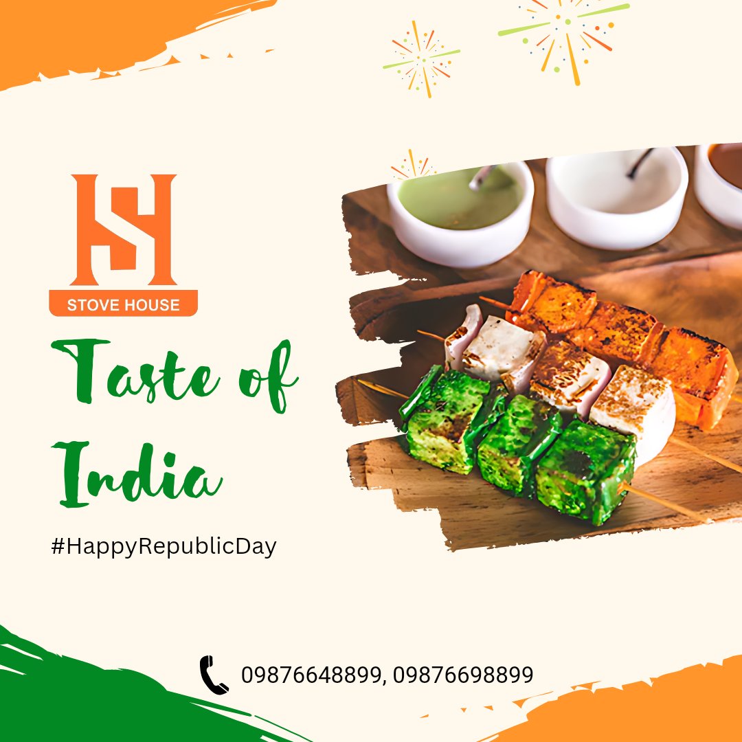 Stovehouse_in's tweet photo. March into the tunes of deliciousness. ❤️🇮🇳

#RepublicDay #26january https://t.co/Y9aRNEPaQm