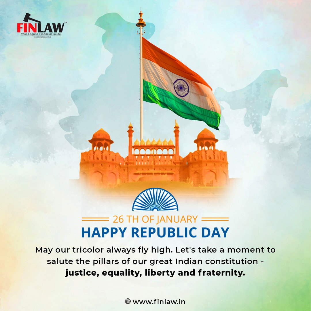 Consult_Finlaw's tweet photo. With faith in our #hearts and #Independence in our thoughts, let's salute the #Nation. #HappyRepublicDay!
.
#finlaw #finlawconsultancy #RepublicDay #26january #RepublicDay2023 #Republic #Indian https://t.co/yJYSAqy6ZO