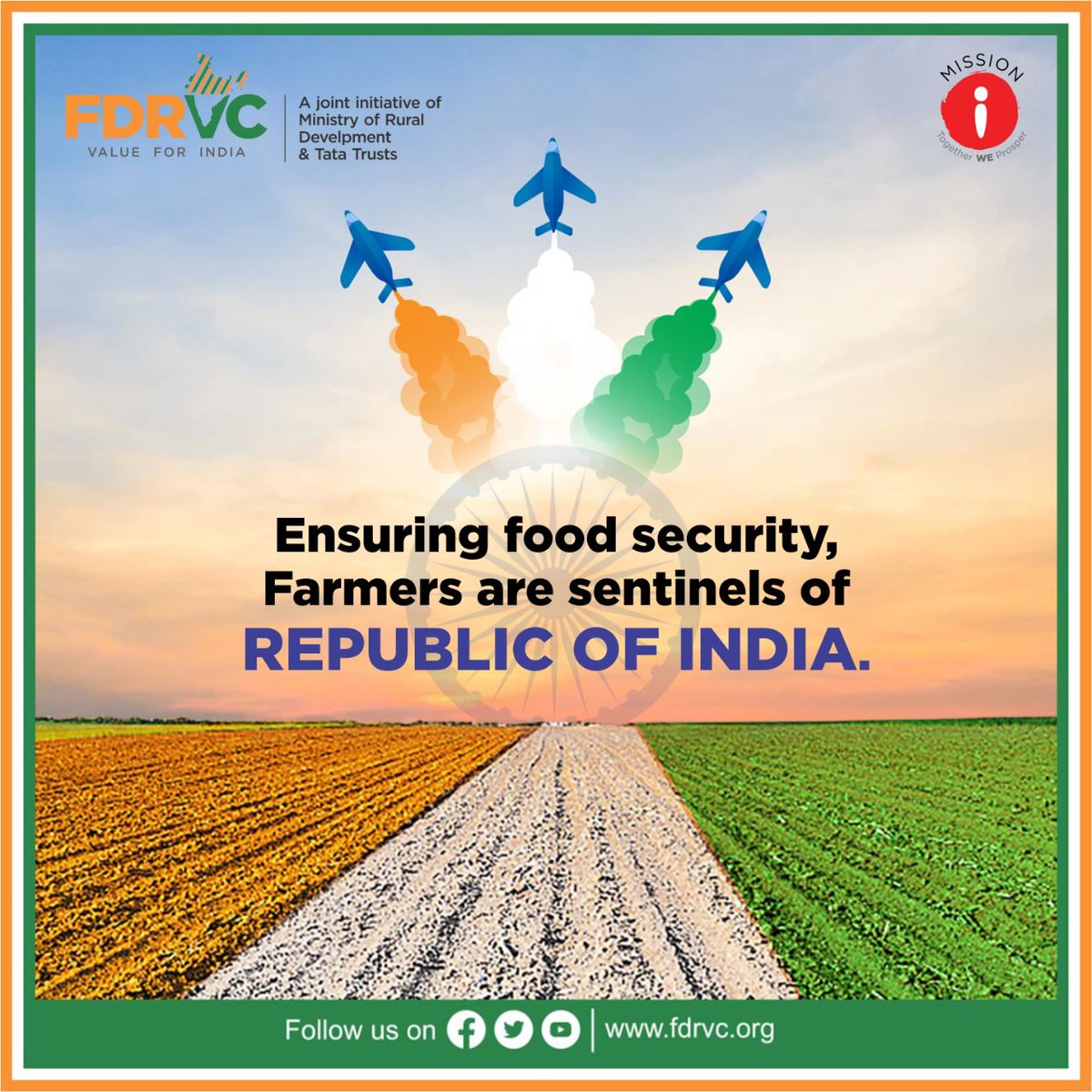 FDRVC1's tweet photo. Collective aspirations, shared dreams &amp; combined efforts make a Nation strong. On the foundation of similar values, Producers Organisations are formed. Let’s cherish the efforts of the women led Producers Organisations in Nation Building. #HappyRepublicDay
#valueforindia https://t.co/cBhNTYZDz8