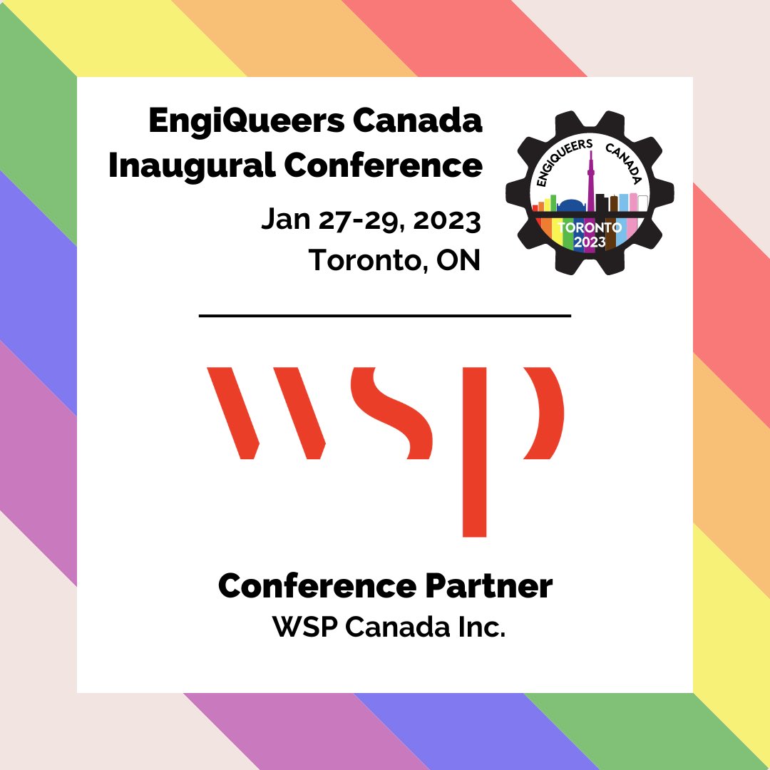😱 Can you believe the conference is in 2️⃣ days? We can’t wait to see everyone in person! 🌉 Big thanks to our conference partner, @WSPCanada