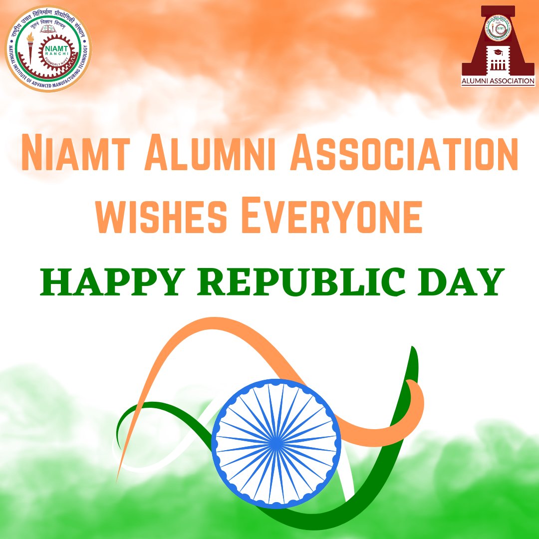 nifftaa's tweet photo. NIAMT Alumni Association wishes everyone Happy Republic Day

#RepublicDay2023 https://t.co/TLSndyNzDG
