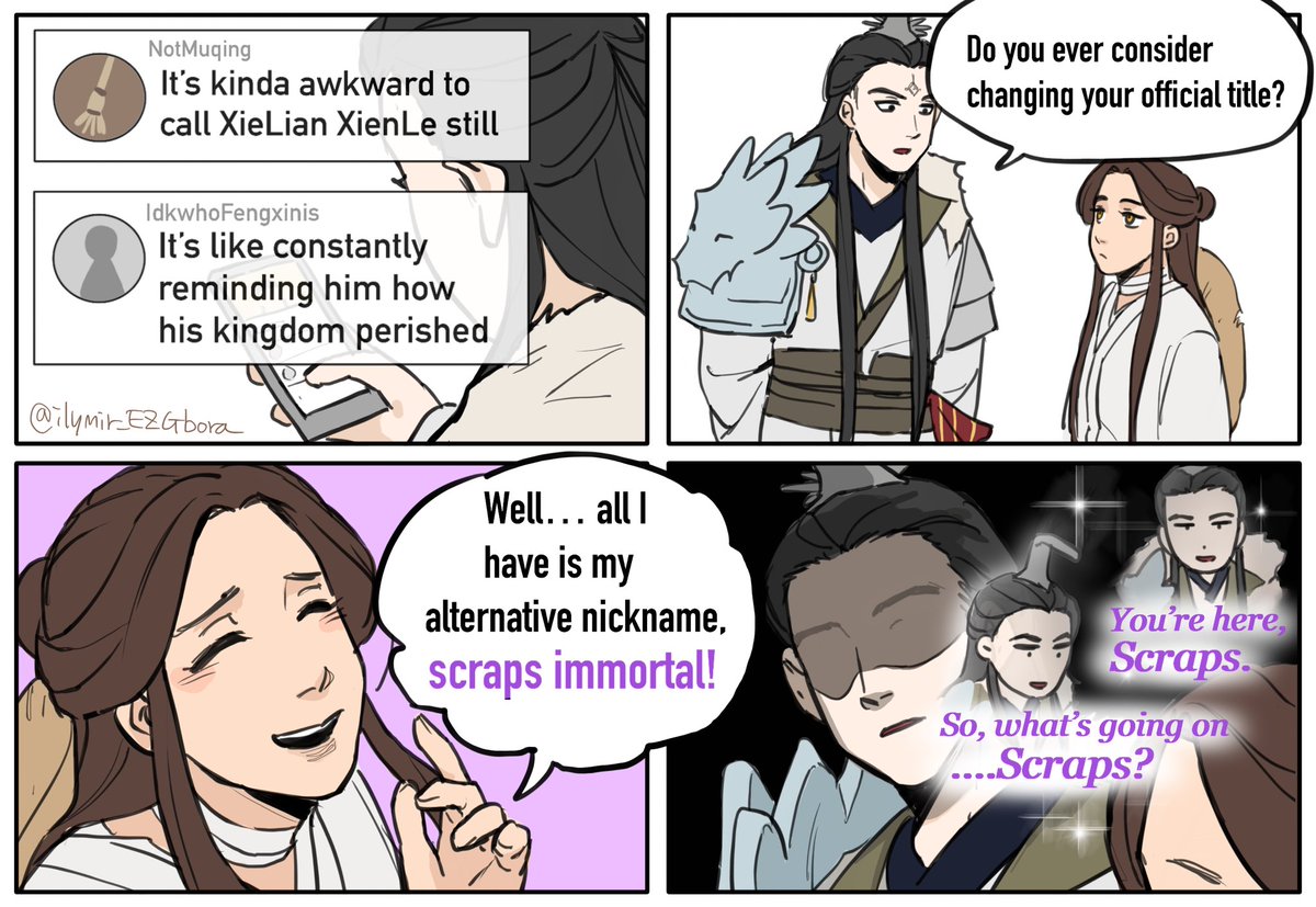 Xielian's heavenly official title is awkward 
#tgcf #junwu #XieLian #天官赐福 