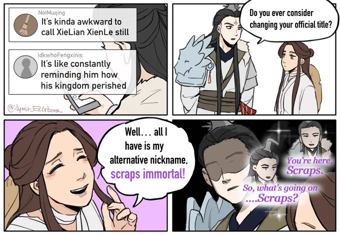 Xielian's heavenly official title is awkward #tgcf #junwu #XieLian #天官赐福 