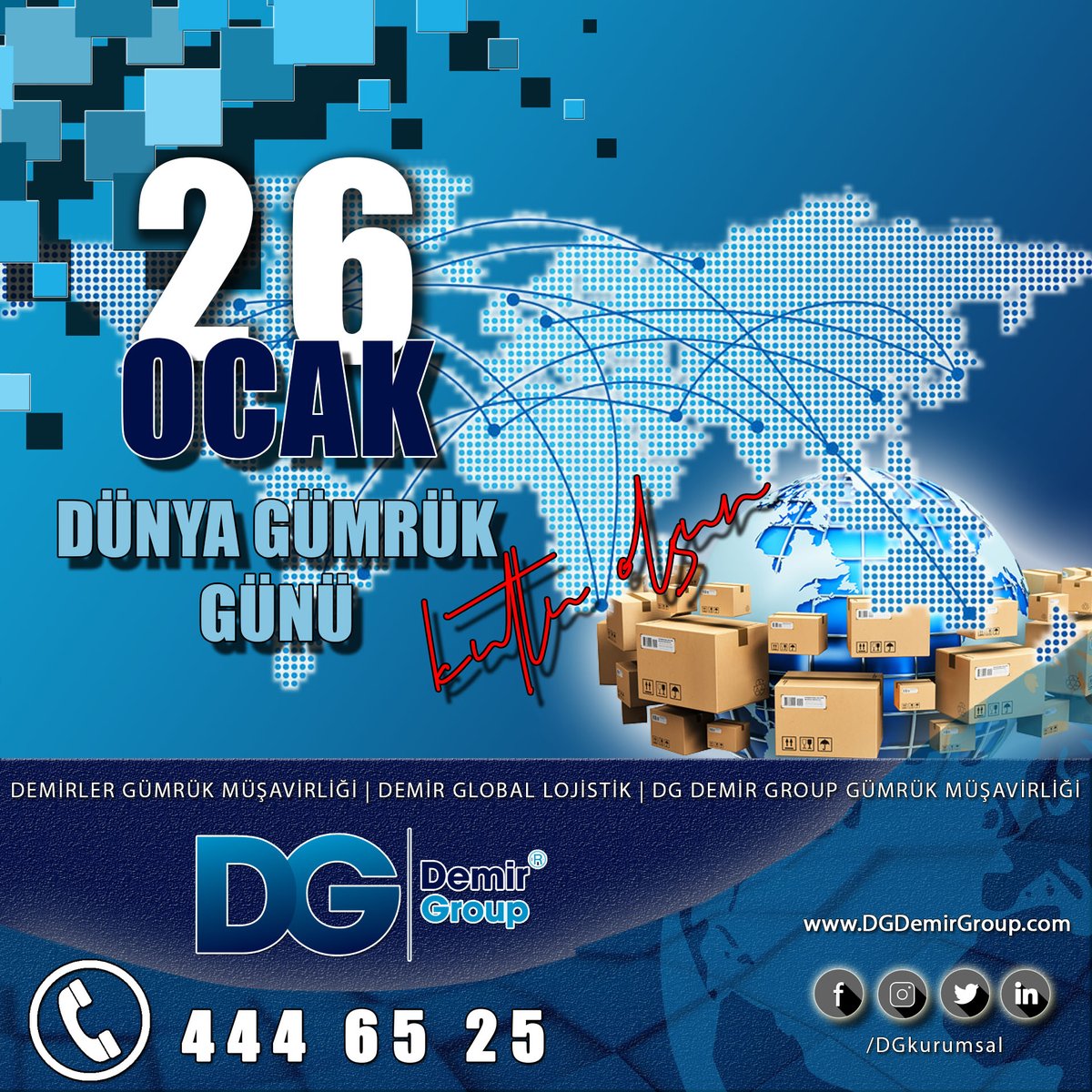 DGkurumsal's tweet photo. #DemirGroup olarak gümrük camiamızın ve tüm meslektaşlarımızın #DünyaGümrükGünü kutlarız.
#hizmet #gümrükleme #gümrük #customs #customsbrokerage #customsbroker #lojistik #transport #antrepo #sigorta #eğitim #danışmanlık #dışticaret #foreigntrade #DemirlerGümrük #DemirGlobal #DG https://t.co/EfbQeIFo2A
