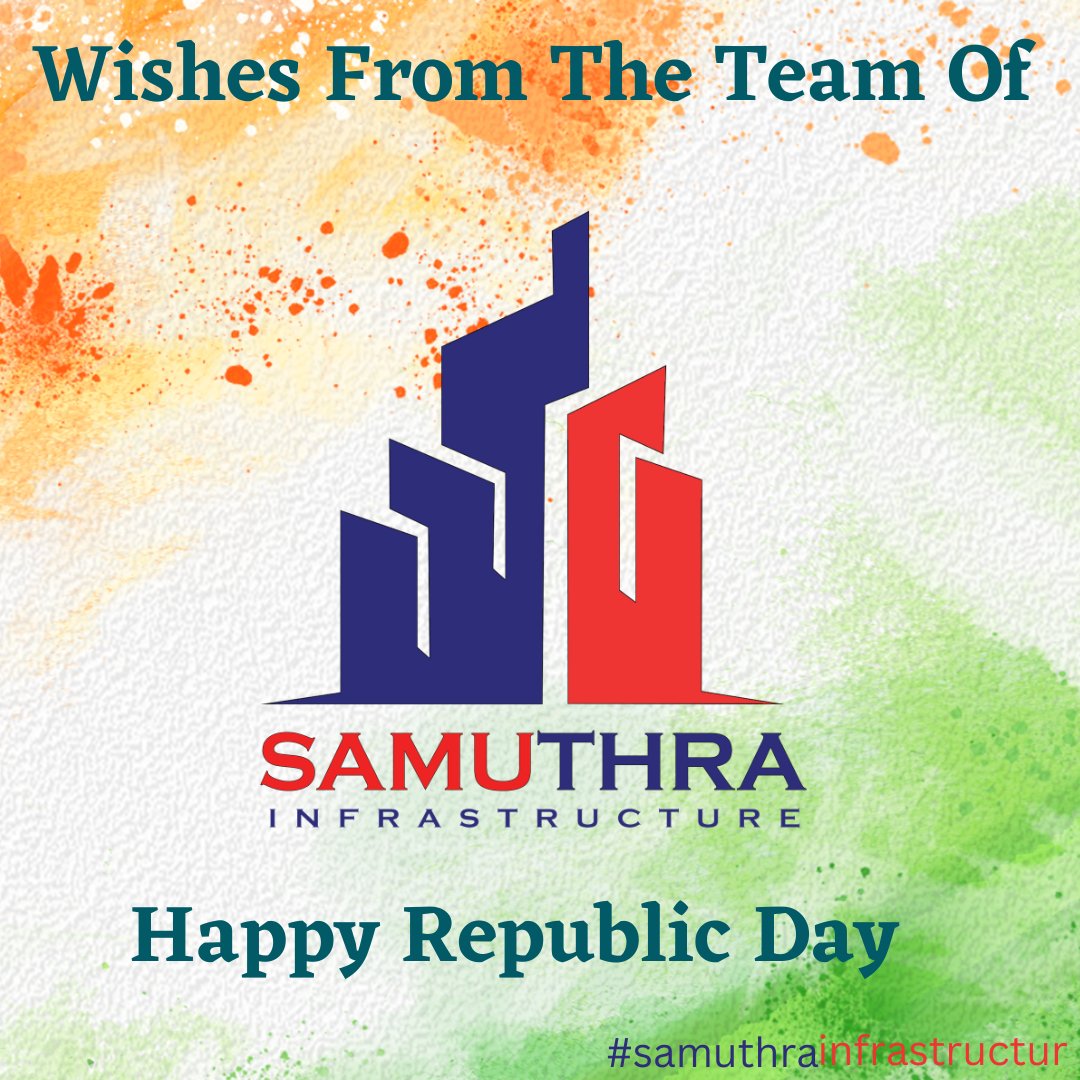 SamuthraInfras1's tweet photo. Happy Republic Day To All
Wishes From The Team Of
@SamuthraInfras1 ๐งฑ๐๐๐ญ๐ข๐
#happyrepublicday๐ฎ๐ณ
#happynewyear2023 #republicday
#samuthrainfrastructurePvt
#samuthra #No1 #construction #company #tamilnadu #Chennai #samuthrainfrastructur #elevationdesigns https://t.co/UHDpvjMbwF