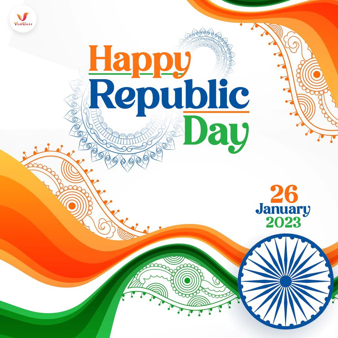 vidunit_media's tweet photo. May our actions demonstrate our love for the nation✨ Happy Republic Day to all🫡🇮🇳
#RepublicDay #26january #RepublicDay2023 # https://t.co/Fk7VRM8DLU
