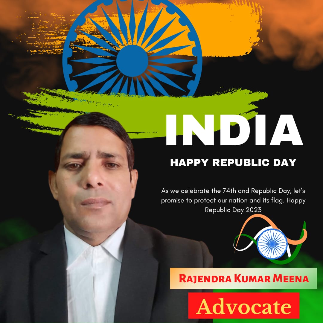 Adv_Rkmeena's tweet photo. आप सभी को 74वें गणतंत्र दिवस की हार्दिक शुभकामनाए! जय हिंद! 🇮🇳 https://t.co/B5x8iT616l