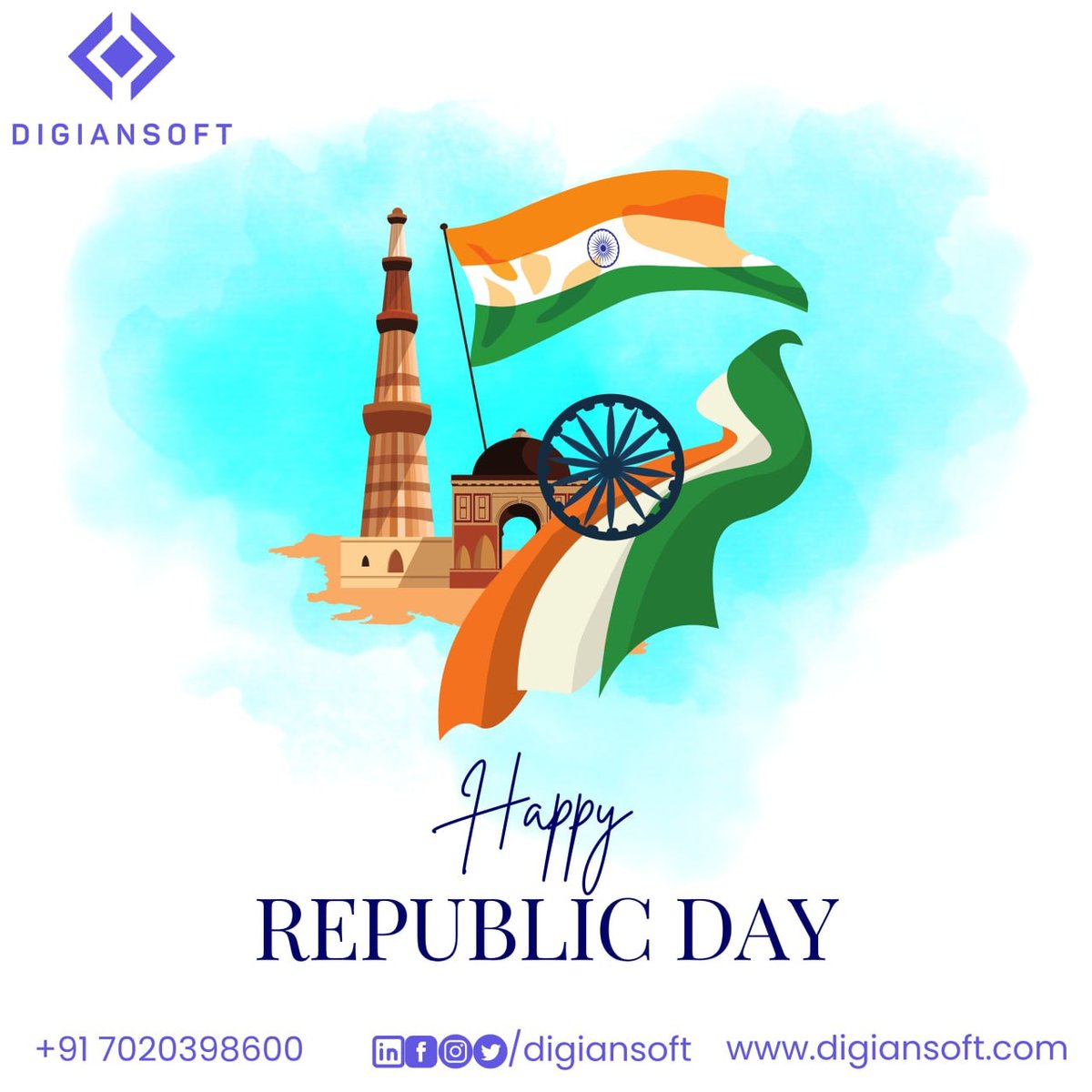 digiansoft's tweet image. Wishing everyone a Happy Republic Day! 🇮🇳
#RepublicDay #26january #IndianArmy