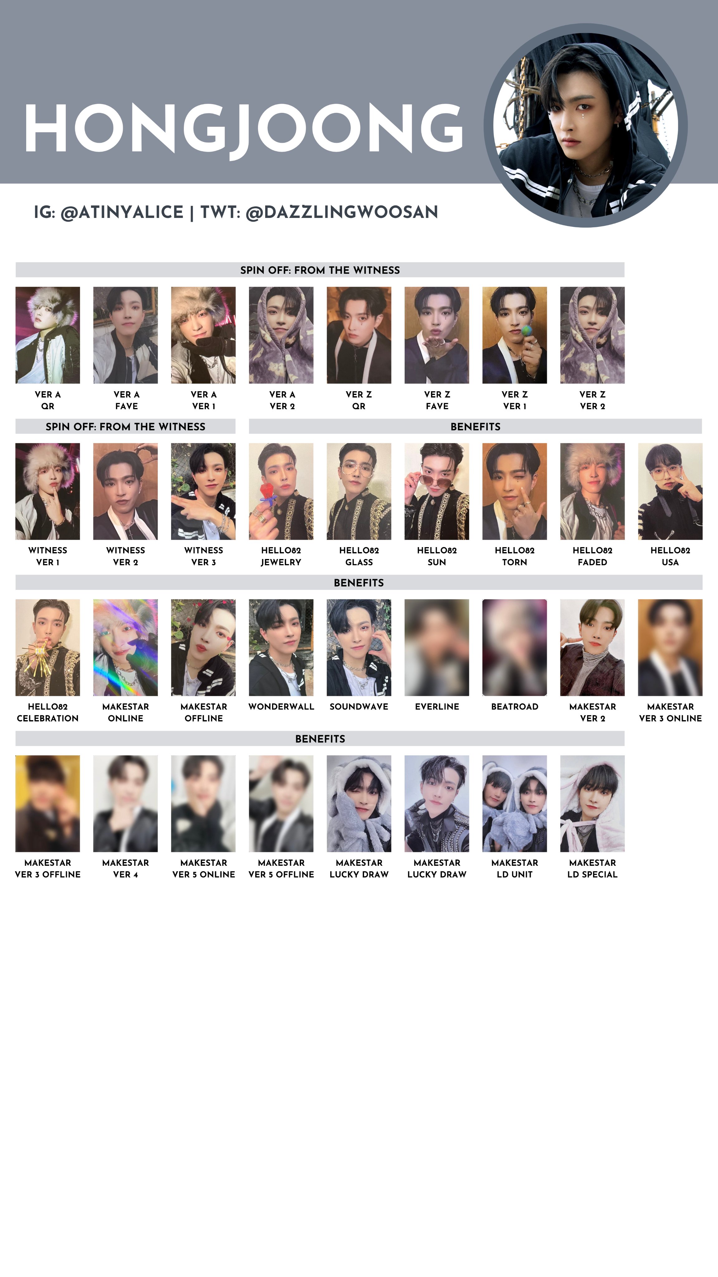 ATEEZ - ATEEZ FIREWORKS HONGJOONG PHOTOCARD サノク ATEEZ - ATEEZ FIREWORKS HONGJOONG PHOTOCARD サノク ATEEZ