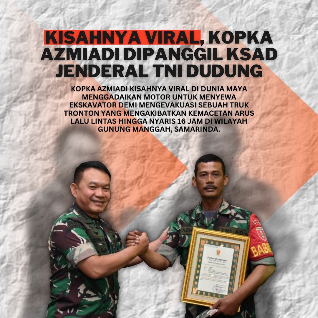 chandra_cndra's tweet photo. sebagai infomasinya  Saya menyebut Kopral Kepala Bapak Azmiadi itu hanyalah merupakan representasi dari semua dedikasi yang telah ditunjukkan oleh para Babinsa,

@ngopibareng_DAR

KSAD Jenderal Dudung Abdurachman
Angkatan Darat Di Hati Rakyat
Tulus Utamakan Rakyat https://t.co/5hXKkF86dz