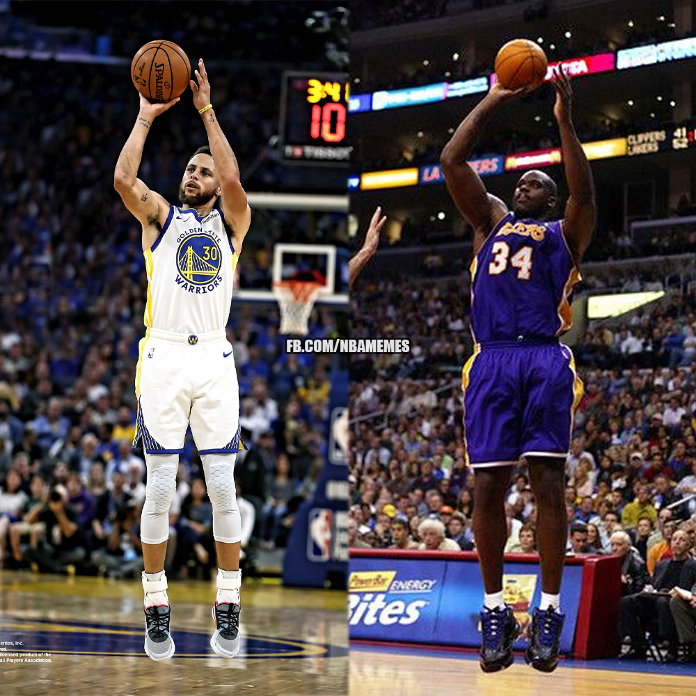 NBA Memes on Twitter "Crazy how LeBron can shoot like Steph Curry one