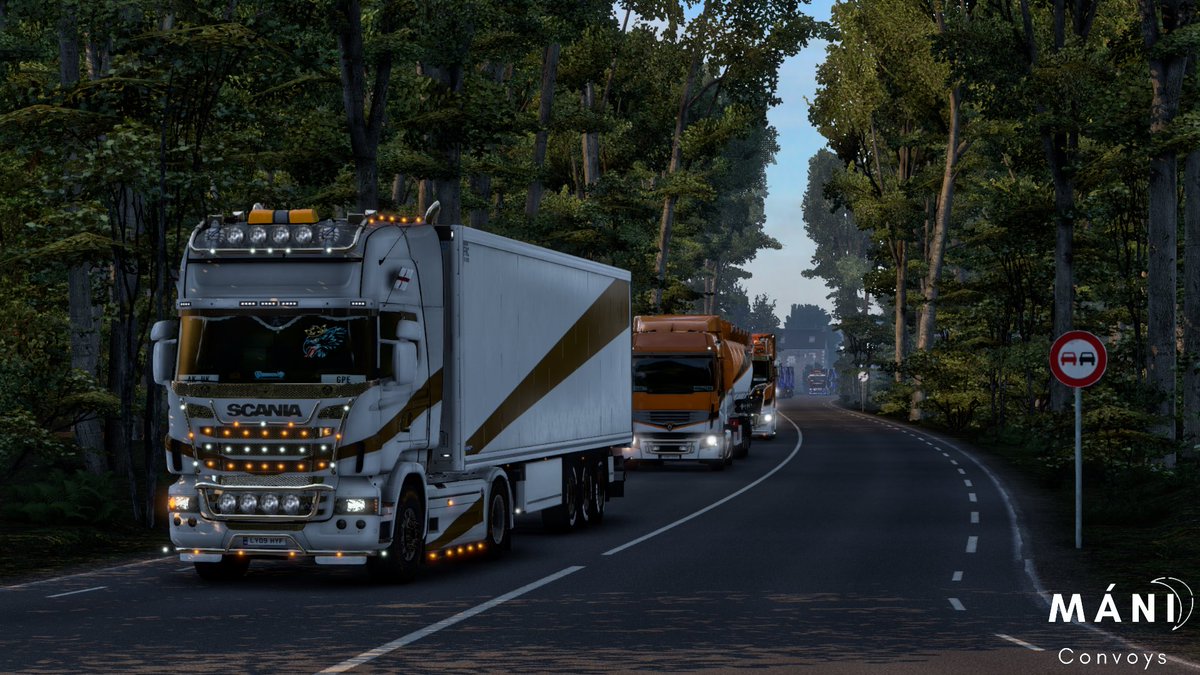 manicommunity's tweet photo. Thank you for joining us yesterday 💙 That was our last convoy the way you have got to know them. Hang on for what’s to come! 

#ets2 #EuroTruckSimulator2 #truckersmp #scssoftware https://t.co/6u8xIF9yVA