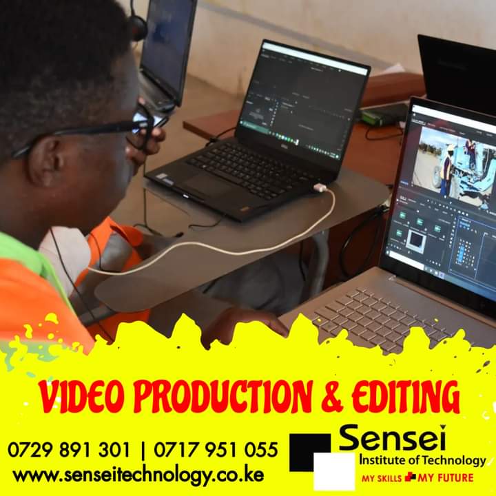 Join the Pool of Media Professionals.  Video Production & Editing course available at Sensei College, your home of great Practical SKILLS.  

February Intake Registrations Ongoing

0717 951 055  |  0729 891 301
senseitechnology.co.ke

#videoediting 
#skills 
#kuinukaniskills