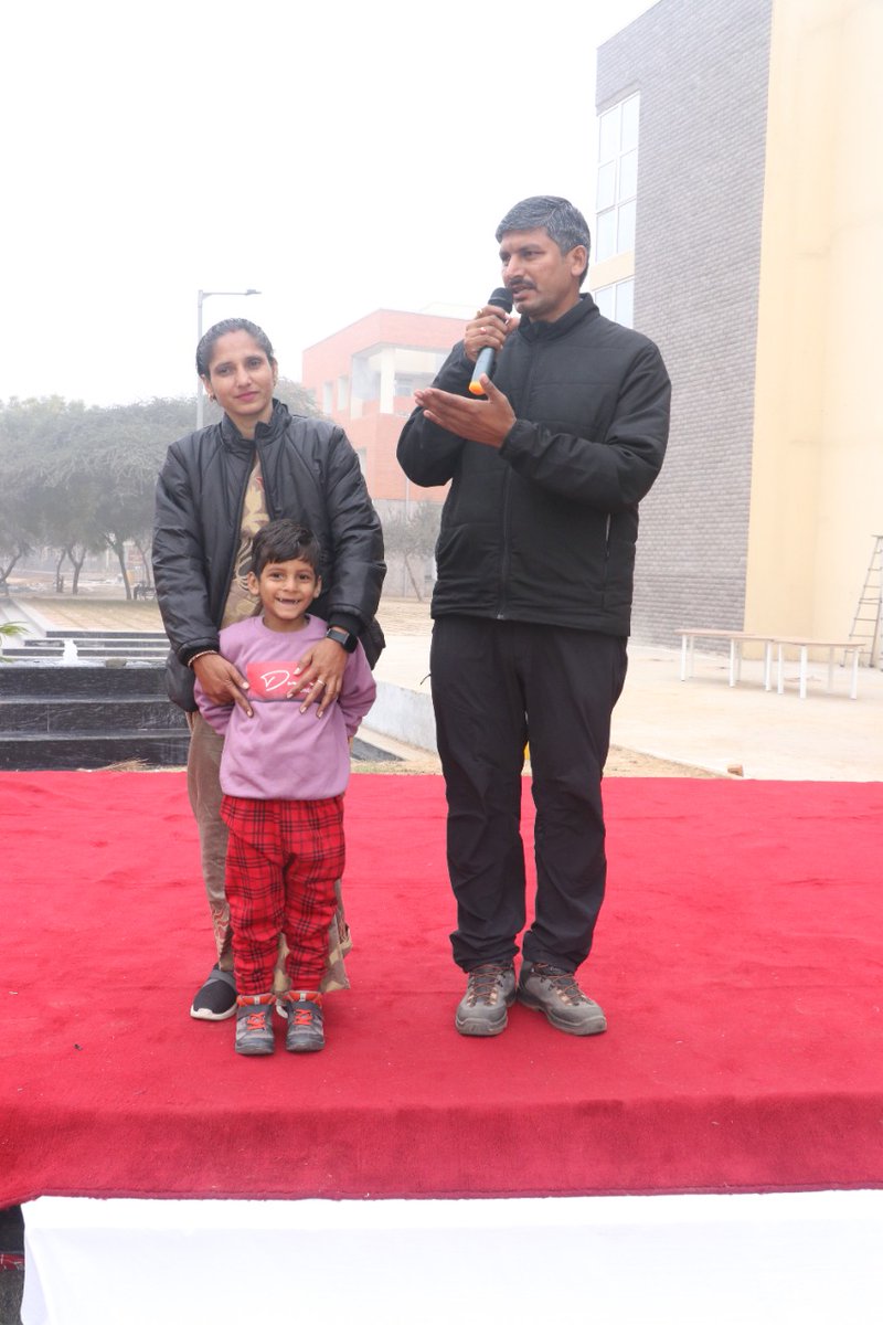 NCAFtraining's tweet photo. On the occasion of the 74th Republic Day celebrations, NICF felicitated Master Heyansh Kumar @mountaineagle01, the youngest mountaineer to reach base camp of Mt. Everest. Also, the trainees of NICF presented various patriotic and cultural performances. https://t.co/X7fKNESpRK