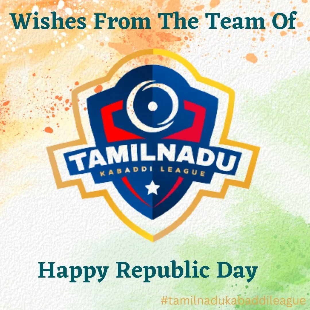 iamathickattu's tweet photo. Happy Republic Day To All
Wishes from the teams of
#tamilnadukabaddileague 
#SamuthraInfrastructure 
#direction360businesssolution
#lycaneventsindiapvtlimited

#happyrepublicday #republicday #happynewyear2023 #fatival_mood✨️🎉 #happyrepublicday🇮🇳 https://t.co/U8MPIoXT6y